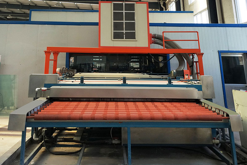 Laminated glass production line