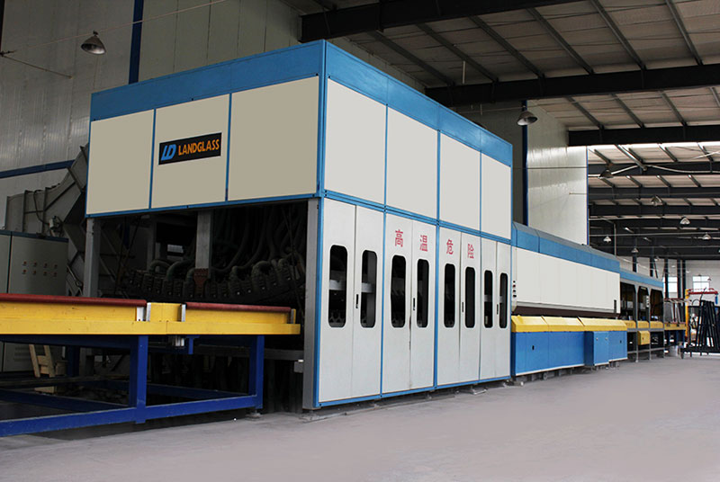 Flat bending integrated convection tempering furnace